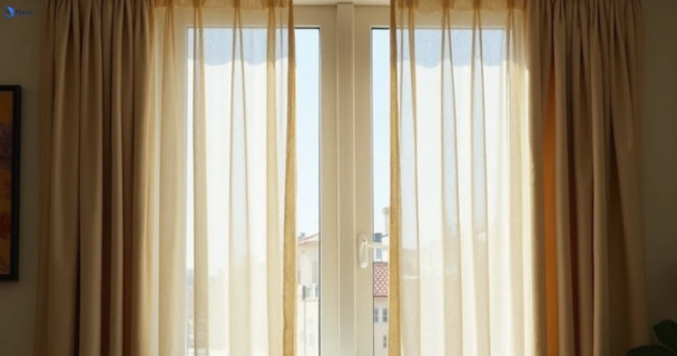 Dull dusty drapes in matraville-nsw before professional cleaning
